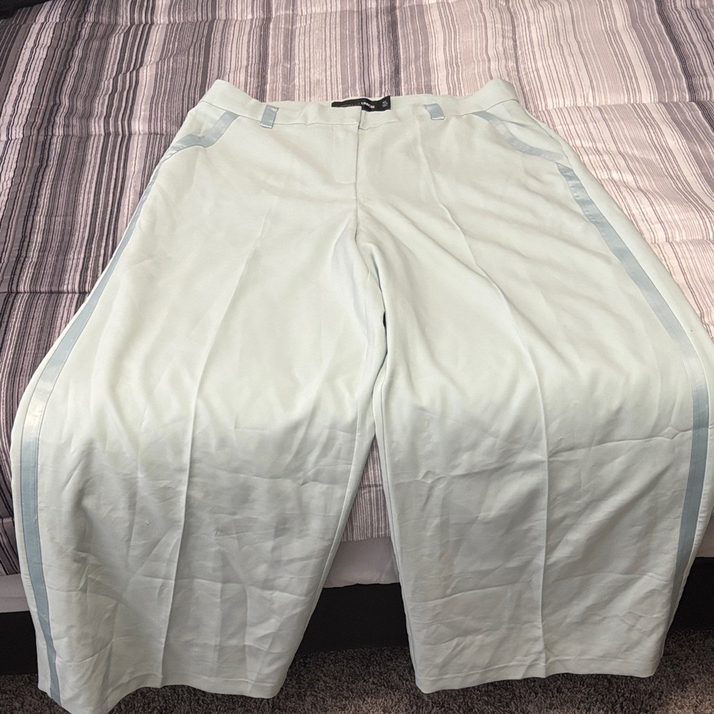 New York & Company Light Blue Wide Leg Pants-Gabrielle Union Line